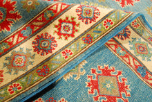 Carica l'immagine nel visualizzatore di Gallery, Rectangular Hand knotted carpet Ghazni / Chubi Green Colors 180x125 CM
