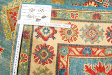 Carica l'immagine nel visualizzatore di Gallery, Rectangular Hand knotted carpet Ghazni / Chubi Green Colors 180x125 CM
