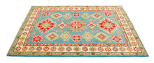 Carica l'immagine nel visualizzatore di Gallery, Rectangular Hand knotted carpet Ghazni / Chubi Green Colors 180x125 CM

