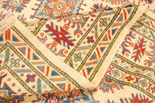 Carica l'immagine nel visualizzatore di Gallery, Rectangular Hand knotted carpet Ghazni Chubi Beige Colors 305x215 CM
