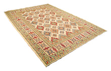 Carica l'immagine nel visualizzatore di Gallery, Rectangular Hand knotted carpet Ghazni Chubi Beige Colors 305x215 CM

