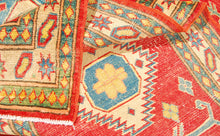 Carica l&#39;immagine nel visualizzatore di Gallery, Runner Hand knotted carpet Ghazni Chubi Red Colors 280x80 CM
