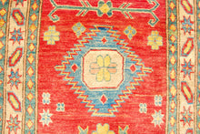 Load image into Gallery viewer, Runner Hand knotted carpet Ghazni Chubi Red Colors 280x80 CM
