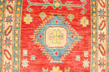 Lade das Bild in den Galerie-Viewer, Runner Hand knotted carpet Ghazni Chubi Red Colors 280x80 CM

