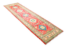 Load image into Gallery viewer, Runner Hand knotted carpet Ghazni Chubi Red Colors 280x80 CM
