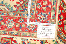 Carica l&#39;immagine nel visualizzatore di Gallery, Runner Hand knotted carpet Ghazni Chubi Beige / Red Colors 280x80 CM
