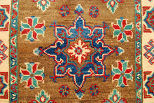 Carica l'immagine nel visualizzatore di Gallery, Rectangular Hand knotted carpet Ghazni Chubi Brown Colors 123x78 CM
