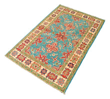 Carica l&#39;immagine nel visualizzatore di Gallery, Rectangular Hand knotted carpet Ghazni Chubi Colors Green 147x97 CM
