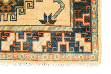 Carica l'immagine nel visualizzatore di Gallery, Rectangular Hand knotted carpet Ghazni Chubi Beige Colors 120x80 CM
