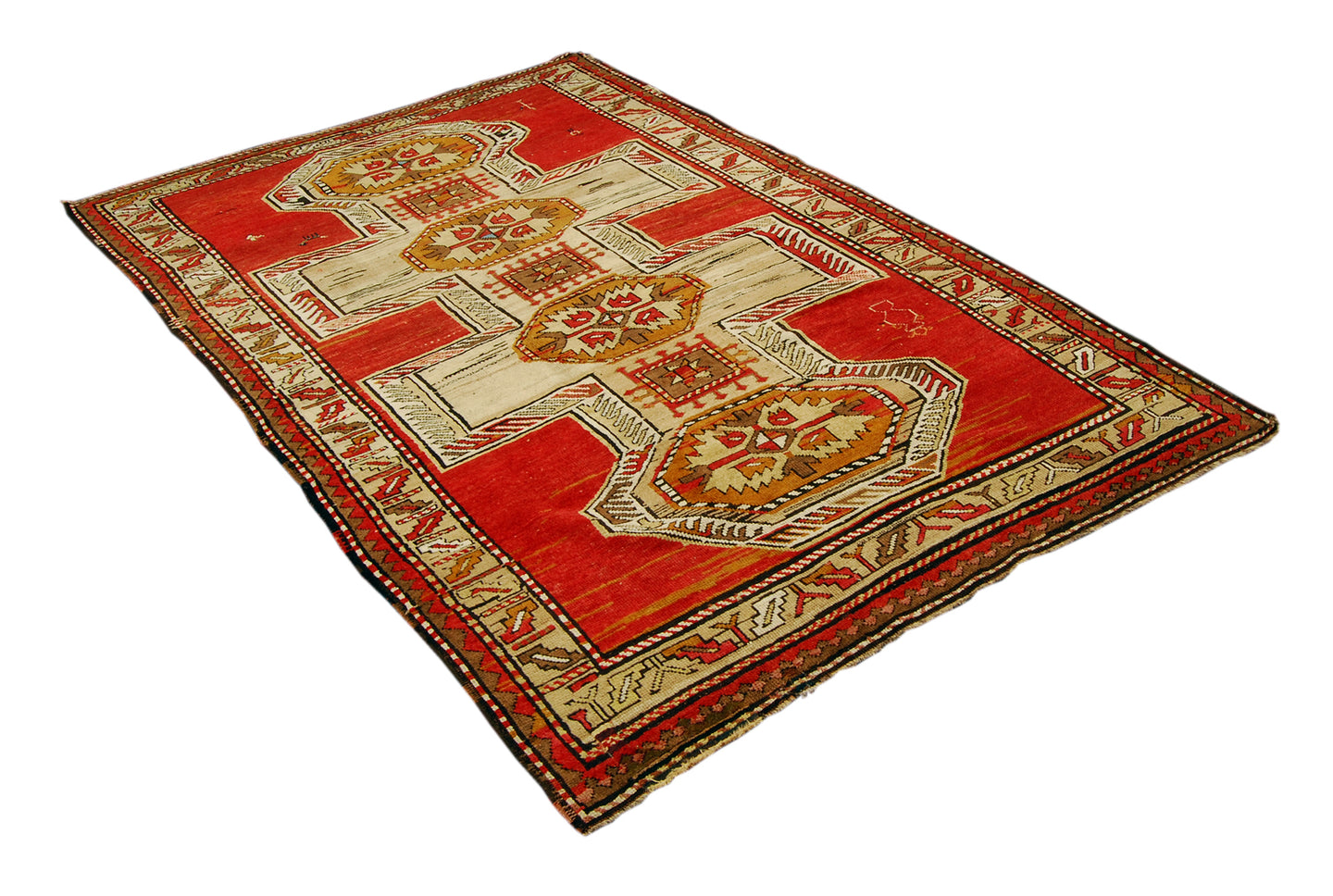 Hand made Antique Carpets Rugs karabak / CM 228x110