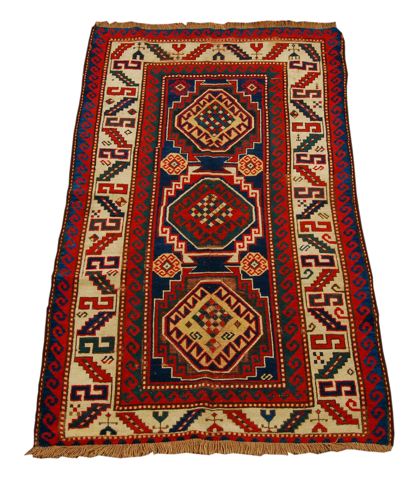 Hand made Antique Kazak / Shirvan Caucasic Carpets CM 190x103