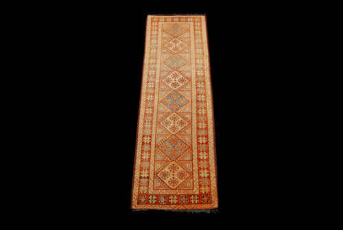 Hand knotted carpet Ghazni / Uzbek / Kazak -  270x80 CM