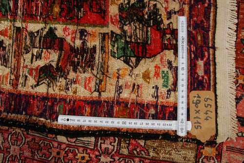 Authentic original hand knotted carpet kilim varni silk 190x115 CM