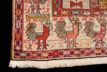 Carica l&#39;immagine nel visualizzatore di Gallery, Authentic original hand knotted carpet kilim varni silk 190x115 CM

