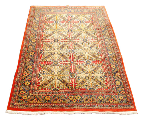 Rectangular Hand knotted carpet Original Colors 150x103 CM