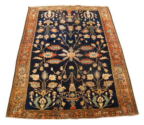 Rectangular Hand knotted carpet Original Colors 146x110 CM