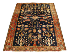 Carica l'immagine nel visualizzatore di Gallery, Rectangular Hand knotted carpet Original Colors 146x110 CM
