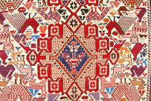 Lade das Bild in den Galerie-Viewer, Authentic original hand knotted carpet kilim varni silk 190x115 CM
