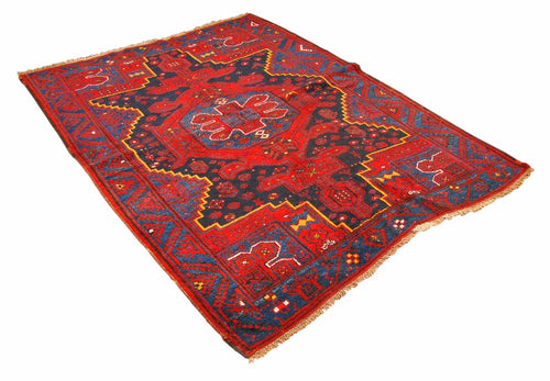 Rectangular Hand knotted carpet Original Colors 190x153 CM