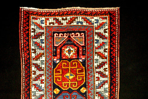 Hand made Antique Kazak / Shirvan Caucasic Carpets CM 163x76