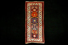 Carica l'immagine nel visualizzatore di Gallery, Hand made Antique Kazak / Shirvan Caucasic Carpets CM 163x76
