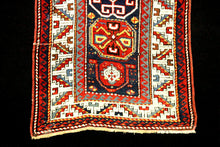 Carica l'immagine nel visualizzatore di Gallery, Hand made Antique Kazak / Shirvan Caucasic Carpets CM 163x76
