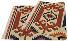 Load image into Gallery viewer, 80x50 CM TEPPICH NEW KILIM 80% WOOL 20% COTTON #GalleriaFarah1970
