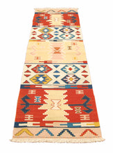 Lade das Bild in den Galerie-Viewer, Kilim Original Authentic Hand Made 210x65 CM
