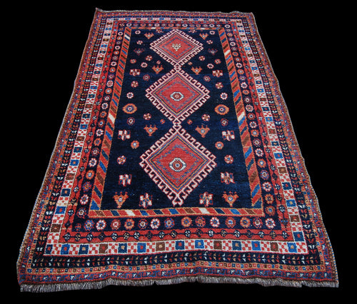 220x125 CM  Rectangular Hand knotted carpet Original Colors 