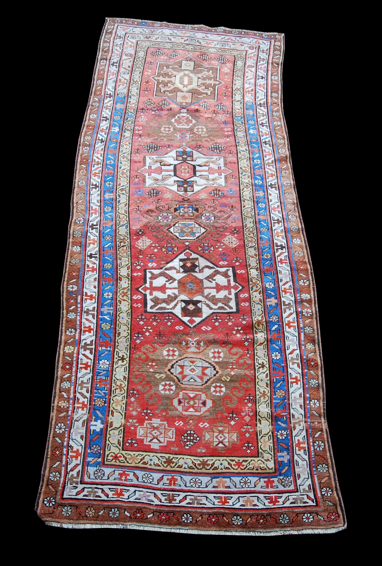 Tappeto Malayer Hand knotted carpet Original Colors  300x105 CM