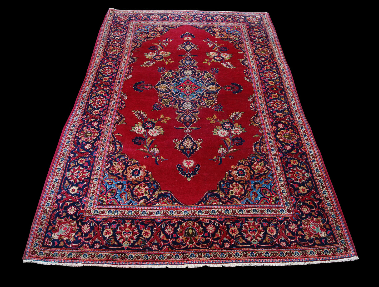 Rectangular Hand knotted carpet Original Colors  225x135 CM