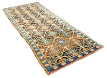 Lade das Bild in den Galerie-Viewer, Antico Tappeto Shiraz Original Hand Made Carpets CM 300x121

