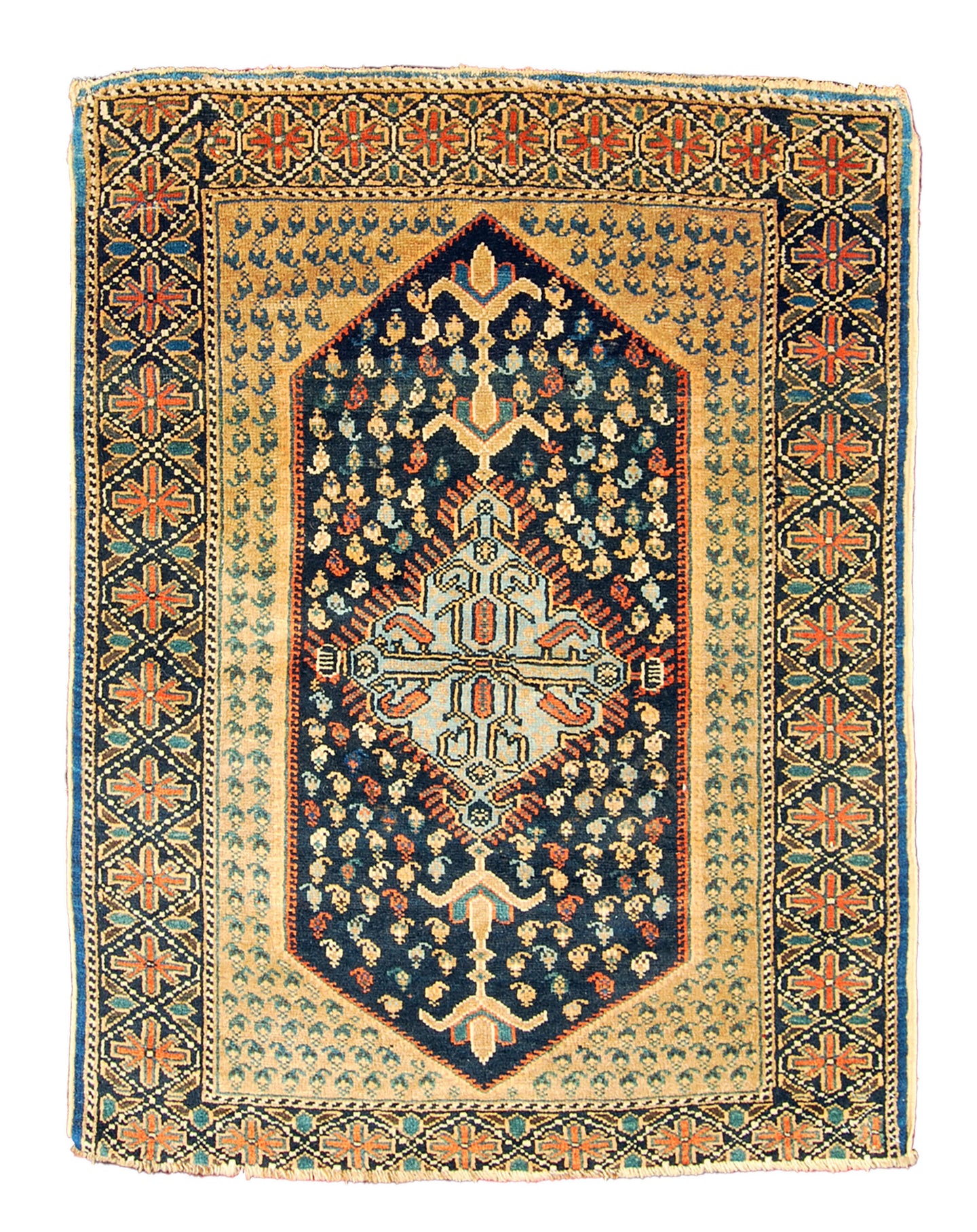Hand made Antique Kazak / Shirvan/Kuba Caucasic Carpets CM 80x64