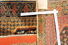 Carica l'immagine nel visualizzatore di Gallery, Hand made Antique Kazak / Shirvan/Kuba Caucasic Carpets CM 80x64
