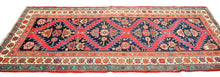 Carica l&#39;immagine nel visualizzatore di Gallery, Hand made Antique Kazak / Shirvan/Kuba Caucasic Carpets 265x 117 CM 
