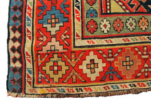 Carica l&#39;immagine nel visualizzatore di Gallery, Hand made Antique Kazak / Shirvan / Kuba Caucasic Carpets CM 276x107
