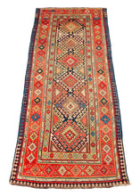 Carica l'immagine nel visualizzatore di Gallery, Hand made Antique Kazak / Shirvan / Kuba Caucasic Carpets CM 276x107
