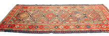 Carica l&#39;immagine nel visualizzatore di Gallery, Hand made Antique Kazak / Shirvan / Kuba Caucasic Carpets CM 276x107
