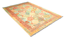 Lade das Bild in den Galerie-Viewer, Original Kaudani afghanistan rural Kilim CM 250x170
