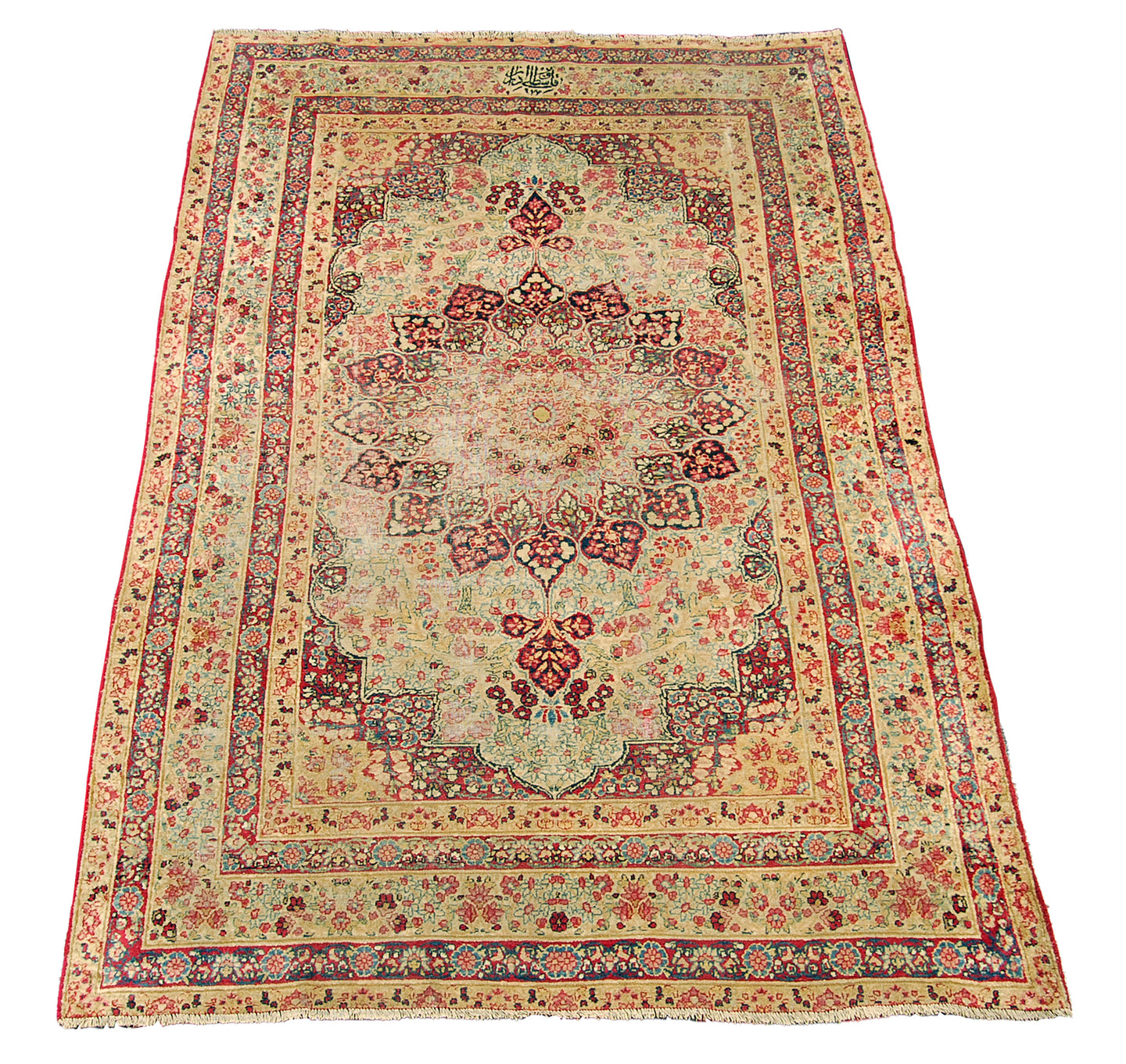 220x142 CM Kirman Ravar Lavar Fimato fratelli Castelli 1870 