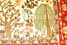 Lade das Bild in den Galerie-Viewer, Antico Tappeto Hereche / Hereke in seta 100% Misura 122x74
