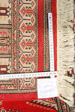 Lade das Bild in den Galerie-Viewer, Kashmir Wool Passatoia Carpet CM 300x80 Pakistan Color Rosso
