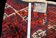 Carica l&#39;immagine nel visualizzatore di Gallery, Original Hand Made Rustic Kilim / Cicim Afganistan Origin CM 118x65
