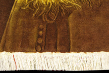 Load image into Gallery viewer, Tappeto Autentico Originale Annodato Figurativo Michelangelo Buonarroti 65x52
