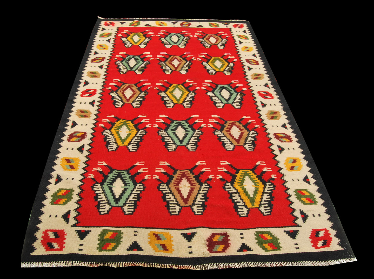 Kilim Tappeto Carpet Tapis Teppich Alfombra Rug Tapiet Turco CM 237x150
