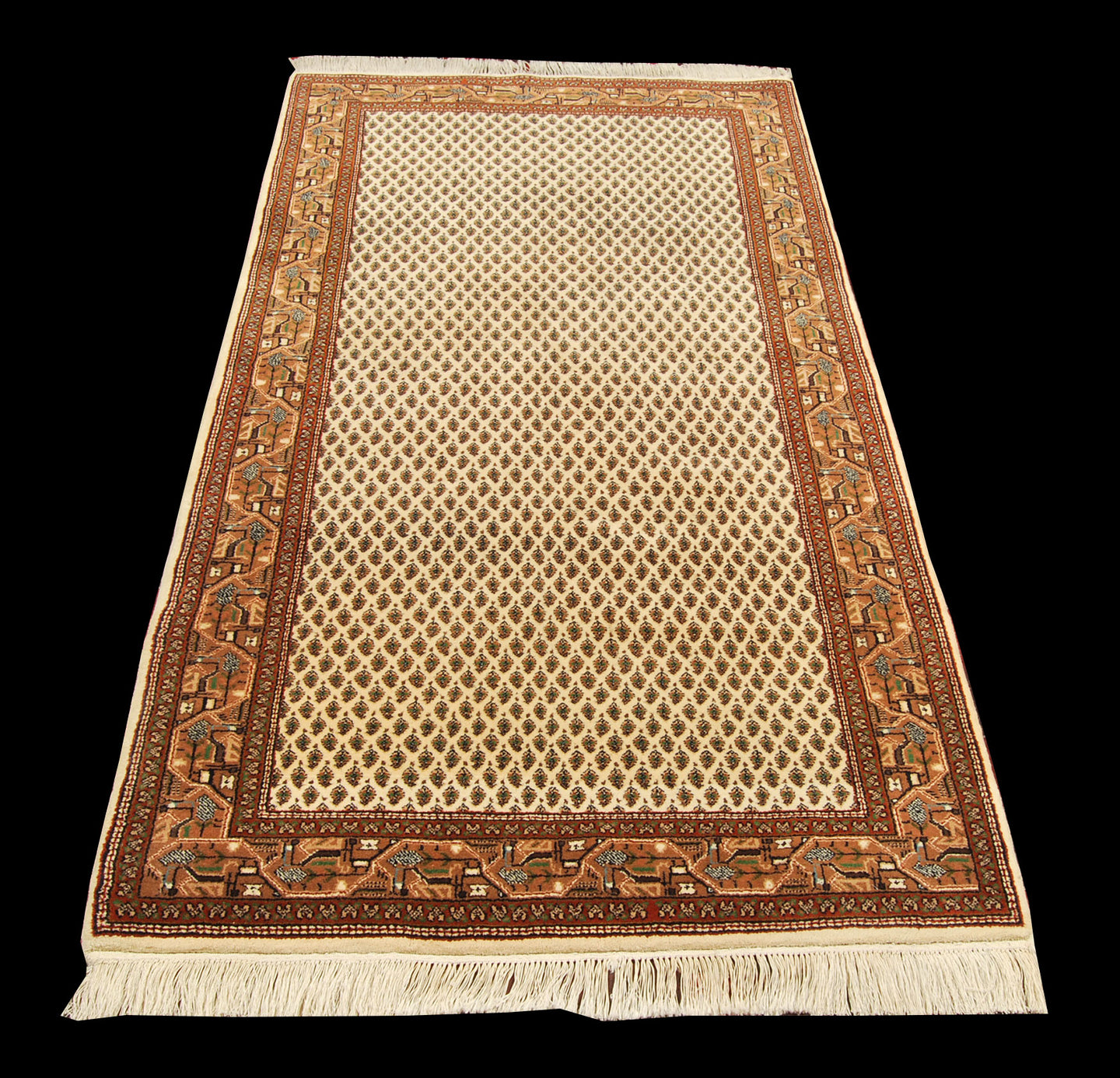 Varanassi Original Authentic Hand Made Carpet 184x100 CM