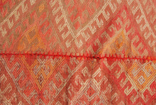 Carica l'immagine nel visualizzatore di Gallery, Original Hand Made Rustic Kilim / Cicim Afganistan Origin CM 370x140
