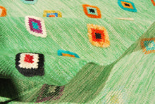 Carica l&#39;immagine nel visualizzatore di Gallery, Original Kaudani afghanistan rural Kilim CM 157x102 Colore Verde
