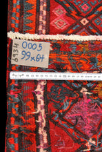 Carica l&#39;immagine nel visualizzatore di Gallery, 99x64 CM Autentio kilim originale fatto a mano Stile classico - Facile da pulire
