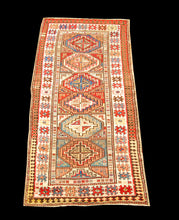 Carica l'immagine nel visualizzatore di Gallery, Antique Hand made Antique Kazak / Shirvan Caucasic Carpets CM 260x110
